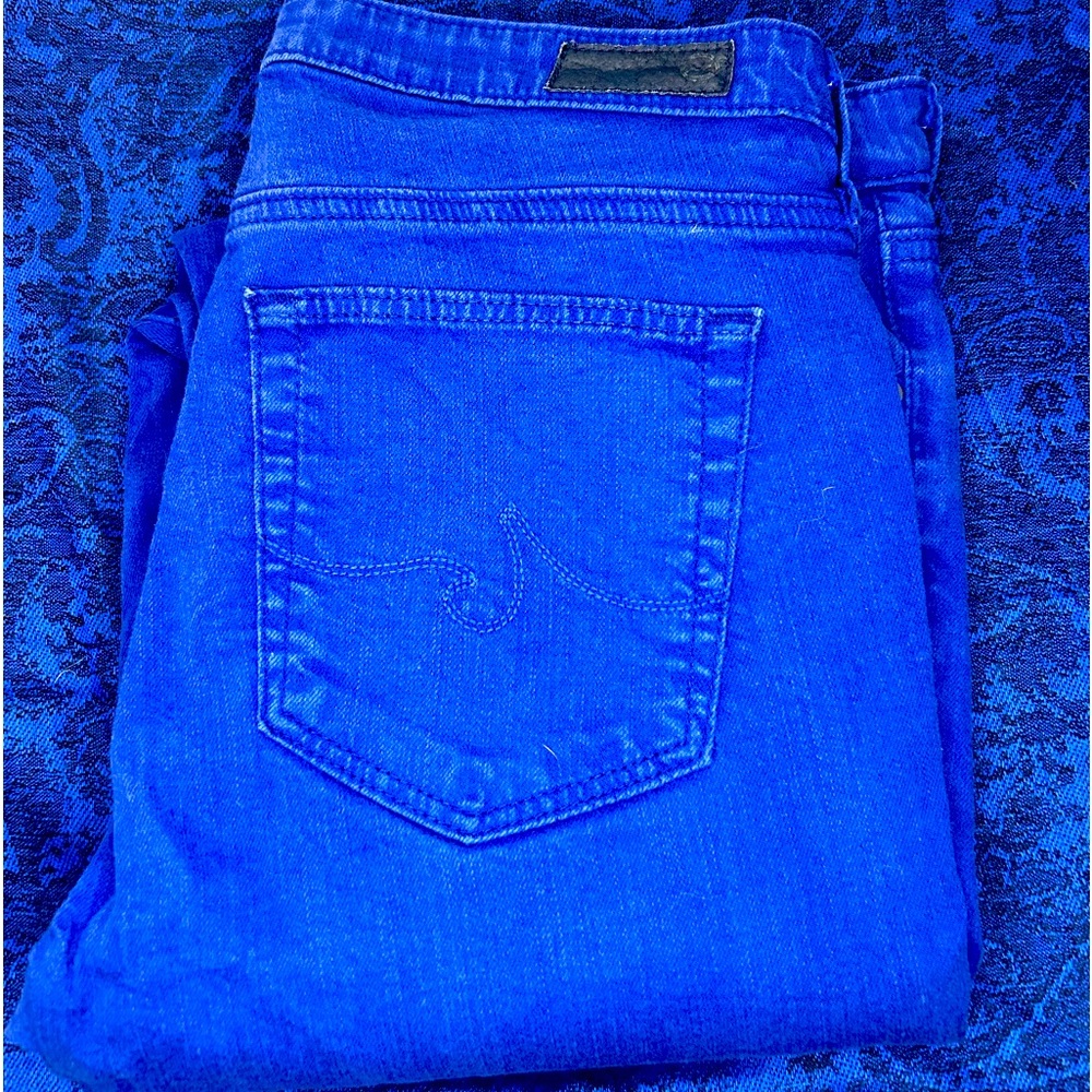 AG Jeans - The Prima Mid-Rise Cigarette - Royal Blue - Size 29R - Made in USA